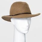 Women's Knit Fedora Hat - Universal Thread Taupe, Brown