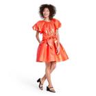 Puff Sleeve Volume Dress - Christopher John Rogers For Target Orange Xxs