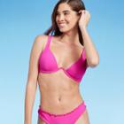 Women's Underwire Bikini Top - Shade & Shore Pink