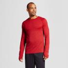 Men's Long Sleeve Seamless T-shirt - C9 Champion Ripe Red Heather