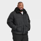 Men's Big Heavy Puffer Jacket - All In Motion Black
