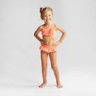 Toddler Girls' Bow And Ruffle Bikini Set - Cat & Jack Coral
