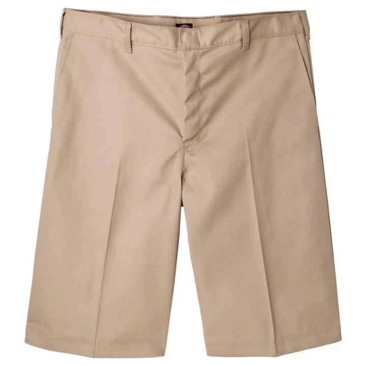 Dickies Young Men's Classic Fit Flat Front Shorts - Khaki