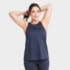 Women's Shadow Striped Tank Top - All In Motion Navy Xs, Women's, Blue