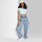 Women's Super-high Rise Baggy Utility Jeans - Wild Fable