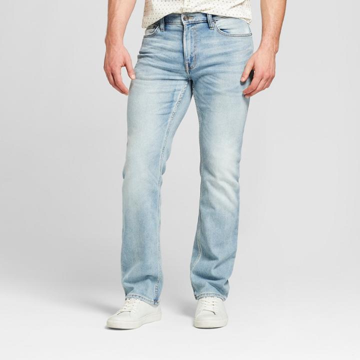 Men's Straight Fit Jeans With Coolmax - Goodfellow & Co Natural 36x30, Size: