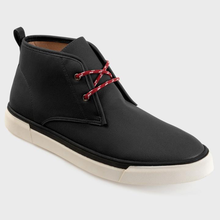 Men's Vance Co. Clay Faux Suede Lace-up Casual Chukka Boot - Black