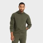 Men's Premium Washed Fleece Sweatshirt - All In Motion Olive Green