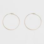 Target Large Flat Hoop Earrings - A New Day Gold