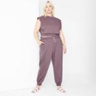 Women's Plus Size High-rise Jogger Sweatpants - Wild Fable Purple