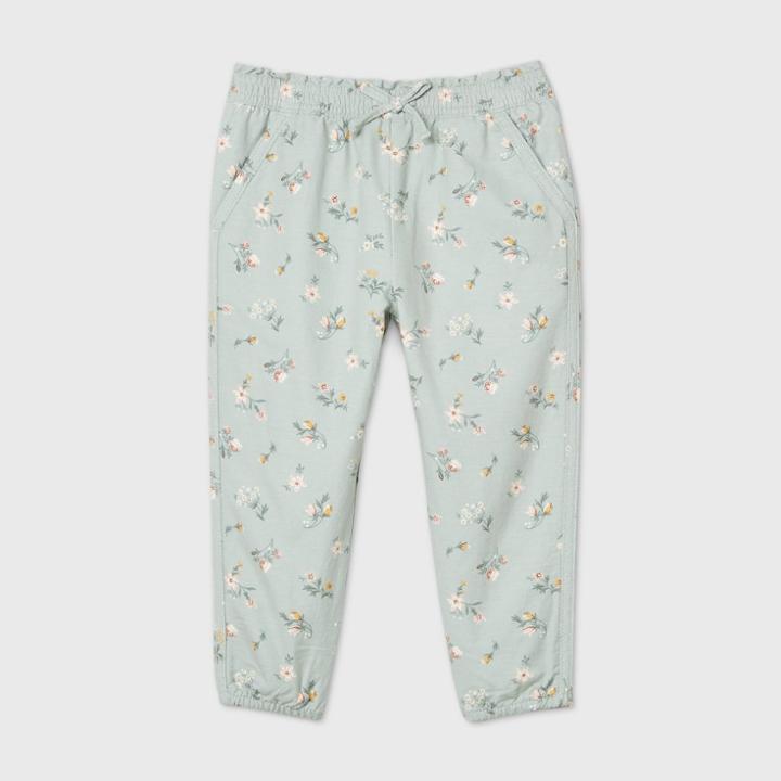 Oshkosh B'gosh Toddler Girls' Floral Fashion Pants - Green