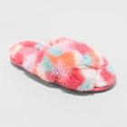 Women's Paris Crossband Fur Slide Slippers - Stars Above S,