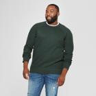 Men's Big & Tall Regular Fit Long Sleeve Waffle Thermal T-shirt - Goodfellow & Co Forest Green