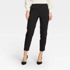 Women's Modern Pull-on Skinny Ankle Length Trousers - Who What Wear Black