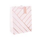 Spritz Large Foil Splattered Cub Bag With Tag Rose Gold -