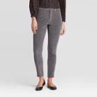 Women's High-rise Corduroy Skinny Jeans - Universal Thread Gray