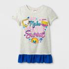 Girls' Shopkins T-shirt - Oatmeal Heather - Xs