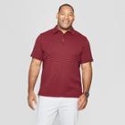 Men's Tall Striped Standard Fit Short Sleeve Elevated Ultra-soft Polo Shirt - Goodfellow & Co
