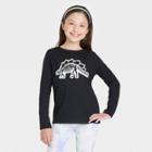 Girls' Halloween Long Sleeve T-shirt - Cat & Jack Black