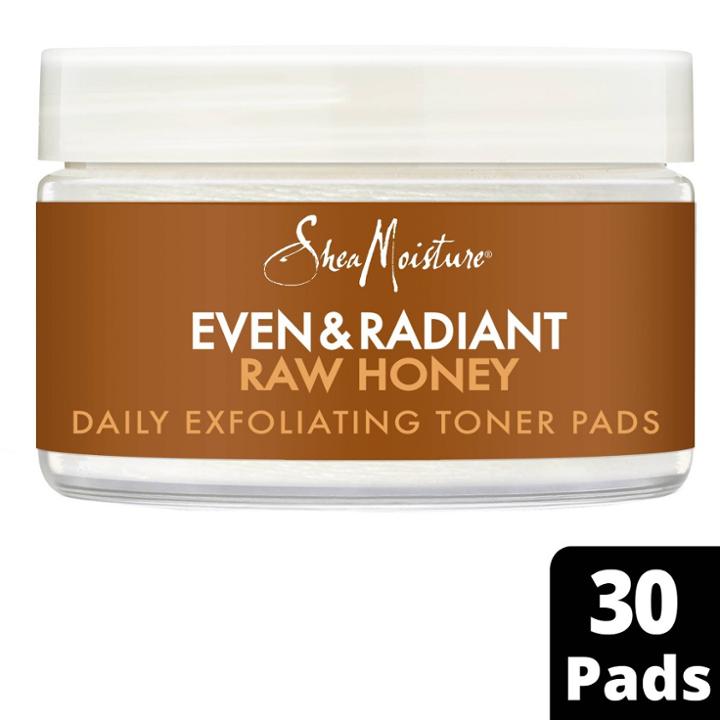 Sheamoisture Even & Radiant Raw Honey Daily Exfoliating Toner Pads
