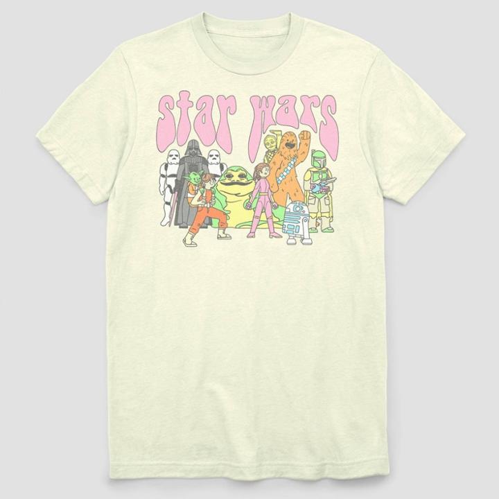 Men's Star Wars Psychedelic Characters Short Sleeve T-shirt -