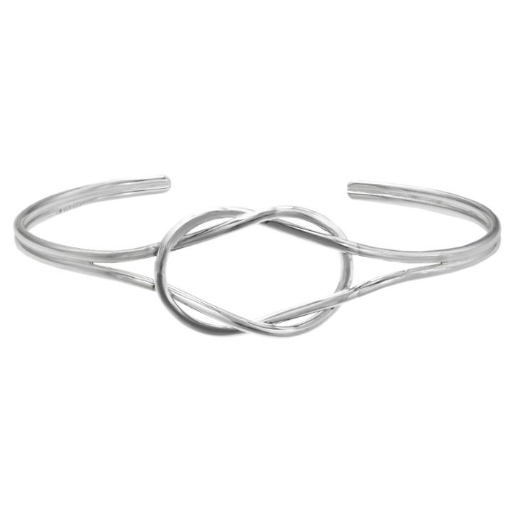 Distributed By Target Women's Loveknot Cuff Bracelet In Sterling Silver -