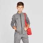 Umbro Boys' Fleece Full Zip Jacket - Industrial Grey
