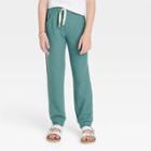 Girls' Cozy Waffle Jogger Pants - Cat & Jack Green