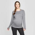 Maternity Long Sleeve Soft T-shirt - C9 Champion Black Heather