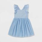 Girls' Eyelet Flutter Sleeve Tulle Dress - Cat & Jack