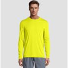 Hanes Men's Big & Tall Long Sleeve Cooldri Performance T-shirt -lime