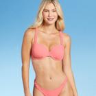 Women's Light Lift Keyhole Bikini Top - Shade & Shore Guava Pink