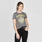 Harry Potter Women's Hogwarts Short Sleeve Graphic T-shirt - (juniors') - Charcoal