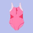 More Than Magic Girls' Color Pop With Zipper One Piece Swimsuit - More Than