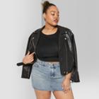 Women's Plus Size 5 Pocket Denim Mini Skirt - Wild Fable Medium Blue Wash