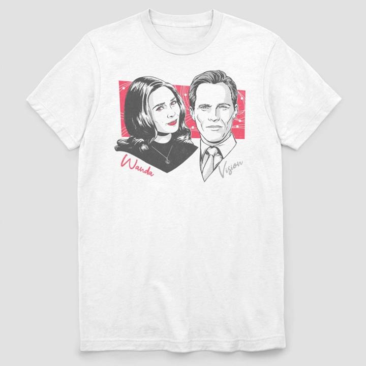 Men's Marvel Wandavision Short Sleeve Graphic T-shirt - White