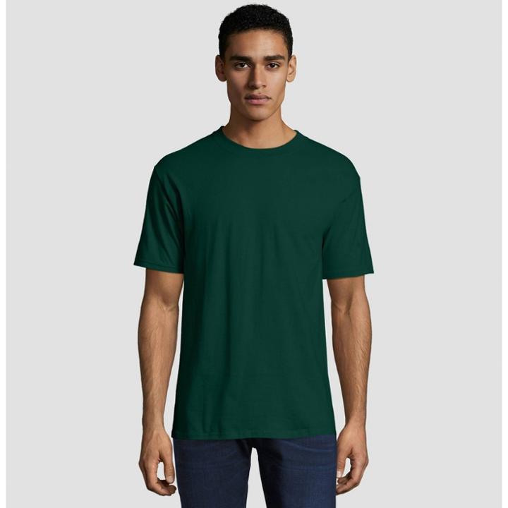 Petitehanes Men's Short Sleeve Beefy T-shirt - Forest S, Size: