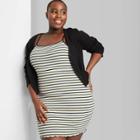 Women's Plus Size Striped Sleeveless Knit Dress - Wild Fable Blue 1x, Women's, Size: 1xl,