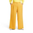 Women's Plus Size High-waist Wide Leg Tailored Trousers - Sergio Hudson X Target Yellow