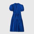 Women's Short Sleeve Woven Dress - Who What Wear Blue