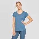 Women's Short Sleeve Pindot T-shirt - C9 Champion Dark Blue Heather