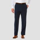 Haggar Men's Cool 18 Pro Classic Fit Flat Front Casual Pants - Navy 32x30,