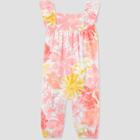 Baby Girls' Floral Jumpsuit - Just One You Made By Carter's Pink Newborn