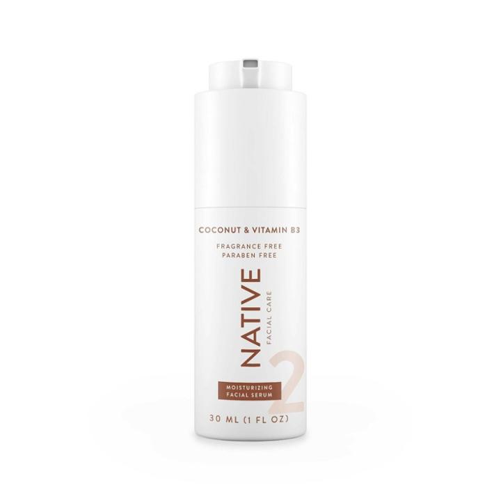 Native Moisturizing Facial Serum With Niacinamide & Coconut Extract, Fragrance Free