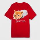 Target Men's Short Sleeve Purrito T-shirt - Red