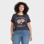 Women's Schitt's Creek Plus Size Rose Apothecary Short Sleeve Graphic T-shirt - Black Wash