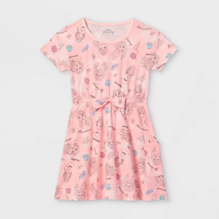 Girls' Disney Princess Royally Fierce Dress - Pink