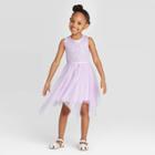 Toddler Girls' Sequin Fairy Hem Dress - Cat & Jack Purple 12m, Toddler Girl's