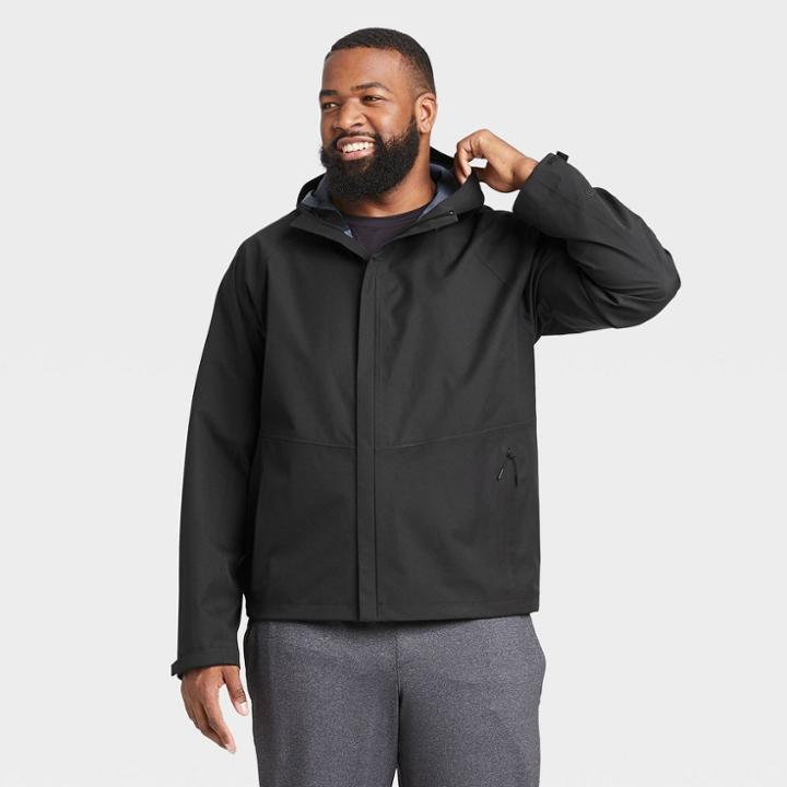 Men's Waterproof Jacket - All In Motion Black S, Men's,