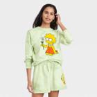 The Simpsons Women's Lisa Simpson Graphic Sweatshirt - Green